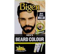 Bigen Men's Beard Colour | Sans ammoniaque avec extrait d'aloès et huile d'olive - B100 Noir Vrai