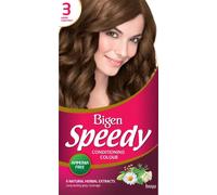 Bigen Speedy Conditioning Colour | Couvre les cheveux blancs en 10 min | Sans ammoniaque | Avec des extraits naturels de plantes - 3 Châtaigne Chaude