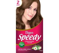 Bigen Speedy Conditioning Colour | Couvre les cheveux blancs en 10 min | Sans ammoniaque | Avec des extraits naturels de plantes - 2 Châtaigne Chaude Légère
