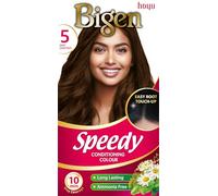Bigen Speedy Conditioning Colour | Couvre les cheveux blancs en 10 min | Sans ammoniaque | Avec des extraits naturels de plantes - 5 Châtaigne Profond