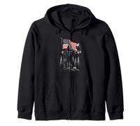 Bigfoot 4 juillet Drapeau patriotique USA aigle garçons filles enfants Sweat à Capuche