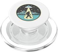 Bigfoot Abduction! Vintage Sasquatch & UFO Alien Graphic PopSockets PopGrip pour MagSafe