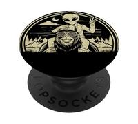 Bigfoot Alien Boy Adventure Sasquatch OVNI PopSockets PopGrip Adhésif