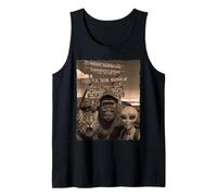 Bigfoot Alien Cat Funny Selfie Randonnée Squad Tanzanie Safari Débardeur