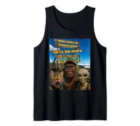 Bigfoot Alien Cat Funny Selfie Randonnée Squad Tanzanie Safari Débardeur