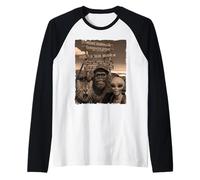 Bigfoot Alien Cat Funny Selfie Randonnée Squad Tanzanie Safari Manche Raglan
