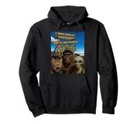 Bigfoot Alien Cat Funny Selfie Randonnée Squad Tanzanie Safari Sweat à Capuche