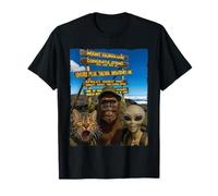 Bigfoot Alien Cat Funny Selfie Randonnée Squad Tanzanie Safari T-Shirt