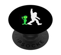 Bigfoot & Alien Conspiracy Theory Bigfoot & Alien PopSockets PopGrip Adhésif