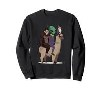 Bigfoot, Alien, et Un Nain chevauchant Un alpaga Sweatshirt