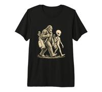 Bigfoot Alien Golf Team Funny Golfeur Paranormal Classique Fun T-Shirt Haut de Gamme