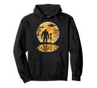 Bigfoot Alien OVNIS Vaisseau Spatial Lune Sasquatch Extraterrestre Sweat à Capuche