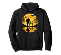 Bigfoot Alien OVNIS Vaisseau Spatial Moon Sasquatch Croyants Hommes Sweat à Capuche