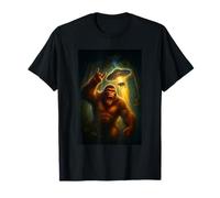 Bigfoot and Cow UFO Selfie with Funny Invasion Alien Novelty T-Shirt