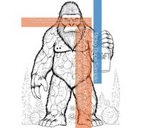 Bigfoot and the Honey Heist: A Zentangle Coloring Adventure: 88 Playful Forest Patterns of Bigfoot, Bees, and the Honey Collector’s Mischief for Relaxation and Fun