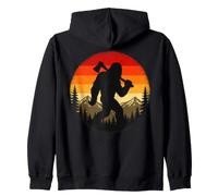 Bigfoot avec Hache forêt de Montagne Sasquatch Sweat à Capuche