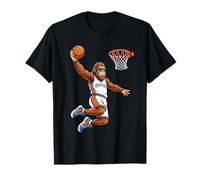 Bigfoot Basket Slam Dunk Cryptid Sasquatch Sports T-Shirt