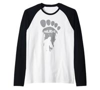 Bigfoot Believe Conspiracy Theory Cadeau Amusant Manche Raglan