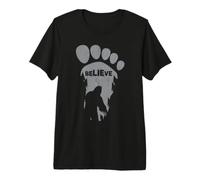 Bigfoot Believe Conspiracy Theory Cadeau Amusant T-Shirt Haut de Gamme