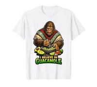 Bigfoot Believe in Guacamole Avocat Cuisine Mexicaine T-Shirt Graphique avec Valeur