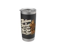 Bigfoot Believe In Yourself Forest Humour Gobelet isotherme en acier inoxydable double paroi