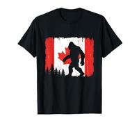 Bigfoot Big Foot Drapeau Canadien Sasquatch Canada T-Shirt