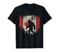 Bigfoot Big Foot Drapeau Canadien Sasquatch Canada T-Shirt