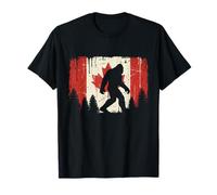 Bigfoot Big Foot Drapeau Canadien Sasquatch Canada T-Shirt