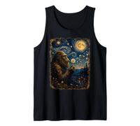 Bigfoot Blowing Pissenlit Sasquatch Van Gogh Nuit étoilée Débardeur