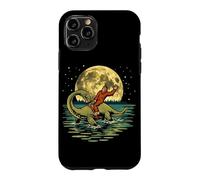Bigfoot chevauchant des créatures cryptozoologiques lunaires du Loch Ness Coque pour iPhone 11 Pro