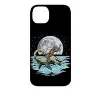 Bigfoot chevauchant des créatures cryptozoologiques lunaires du Loch Ness Coque pour iPhone 14 Plus