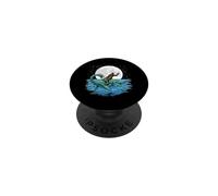 Bigfoot chevauchant des créatures cryptozoologiques lunaires du Loch Ness PopSockets PopGrip Adhésif