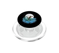 Bigfoot chevauchant des créatures cryptozoologiques lunaires du Loch Ness PopSockets PopGrip pour MagSafe