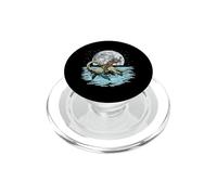 Bigfoot chevauchant des créatures cryptozoologiques lunaires du Loch Ness PopSockets PopGrip pour MagSafe
