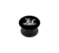 Bigfoot chevauchant Le Loch Ness, Un Monstre, Un Cowboy, des créatures cryptiques PopSockets PopGrip Adhésif