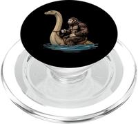 Bigfoot chevauchant Le Monstre du Loch Ness Funny Cryptid PopSockets PopGrip pour MagSafe