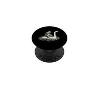 Bigfoot chevauchant Nessie Loch Ness, Un Sasquatch Mythique cryptique PopSockets PopGrip Adhésif