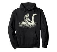 Bigfoot chevauchant Nessie Loch Ness, Un Sasquatch Mythique cryptique Sweat à Capuche