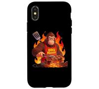 Bigfoot Cooking Grill BBQ Funny Gift Bigfoot Coque pour iPhone X/XS