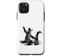Bigfoot Cowboy Riding on Nessie - Sasquatch Loch Ness Monster Coque pour iPhone 11 Pro Max