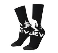 Bigfoot Croit Que Sasquatch Est Un Monstre Femme Homme Chaussette De Course Respirant Chaussette De Travail Chaudes Socquette D'Équipage Pour Randonnée Sport Cyclisme