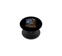 Bigfoot Dachshund Boop Starry Night Wiener Chien Van Gogh Moon PopSockets PopGrip Adhésif