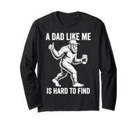 Bigfoot Dad Like Me is Hard to Find Funny Sasquatch Manche Longue