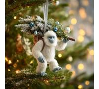 Bigfoot Décoration de Noël - Myth Meets Holiday Magic, décoration de vacances amusante en acrylique 2D pour sapin de Noël, collection unique de merveilles de la faune 2026 pour les amateurs de Bigfoot