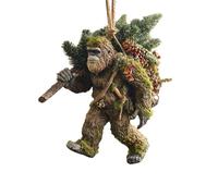 Bigfoot Décoration de Noël - Mythe Meets Holiday Magic, décoration amusante pour sapin de Noël Sasquatch, collection unique de merveilles de la faune sauvage pour sapin de Noël, décoration de vacances
