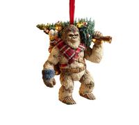 Bigfoot Décoration de Noël - Mythe Meets Holiday Magic, décoration amusante pour sapin de Noël Sasquatch, collection unique de merveilles de la faune sauvage pour sapin de Noël, décoration de vacances