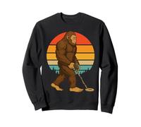 Bigfoot Détecteur De Métaux Rétro Chasseur De Trésors Sweatshirt