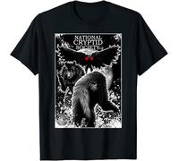 Bigfoot Dogman Mothman National Cryptid Society Poster Art T-Shirt