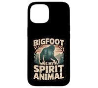 Bigfoot est Mon Animal Spirituel, Motif Amusant de forêt et de Nature Coque pour iPhone 15