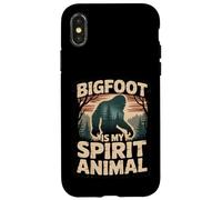 Bigfoot est Mon Animal Spirituel, Motif Amusant de forêt et de Nature Coque pour iPhone X/XS